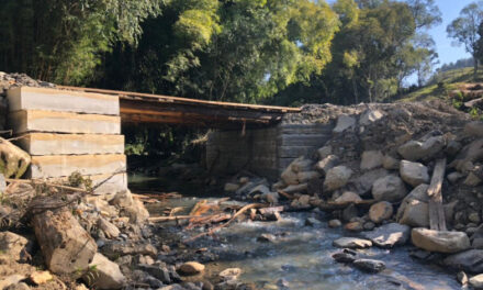 Pontes mais resistentes são construídas no interior de Agrolândia