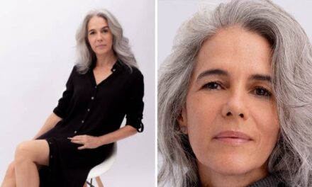 Modelo brasileira faz sucesso aos 55 anos com cabelos grisalhos – Lifestyle