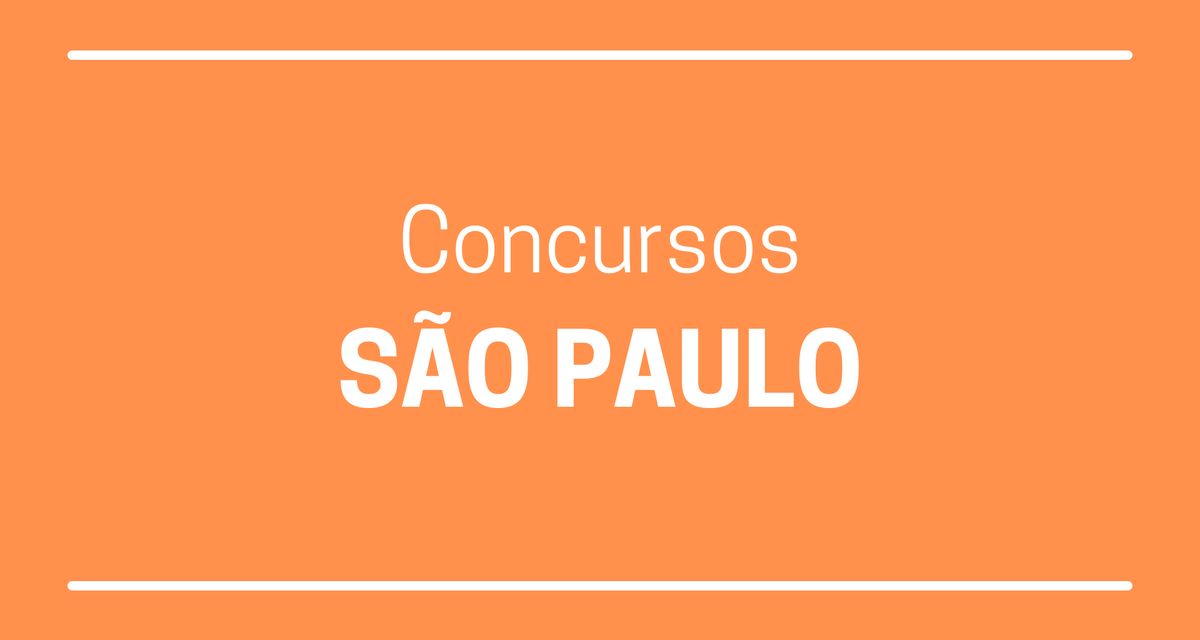 São Paulo oferece mais de 4,7 mil vagas em concursos públicos; Confira a lista completa