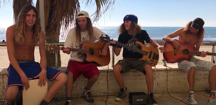 Praia, Sol e Pop Punk: grupo faz cover incrível de blink-182 em cenário invejável