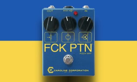 Empresa lança pedal de guitarra “Fuck Putin” e arrecada R$50 mil para a Ucrânia em 10 minutos